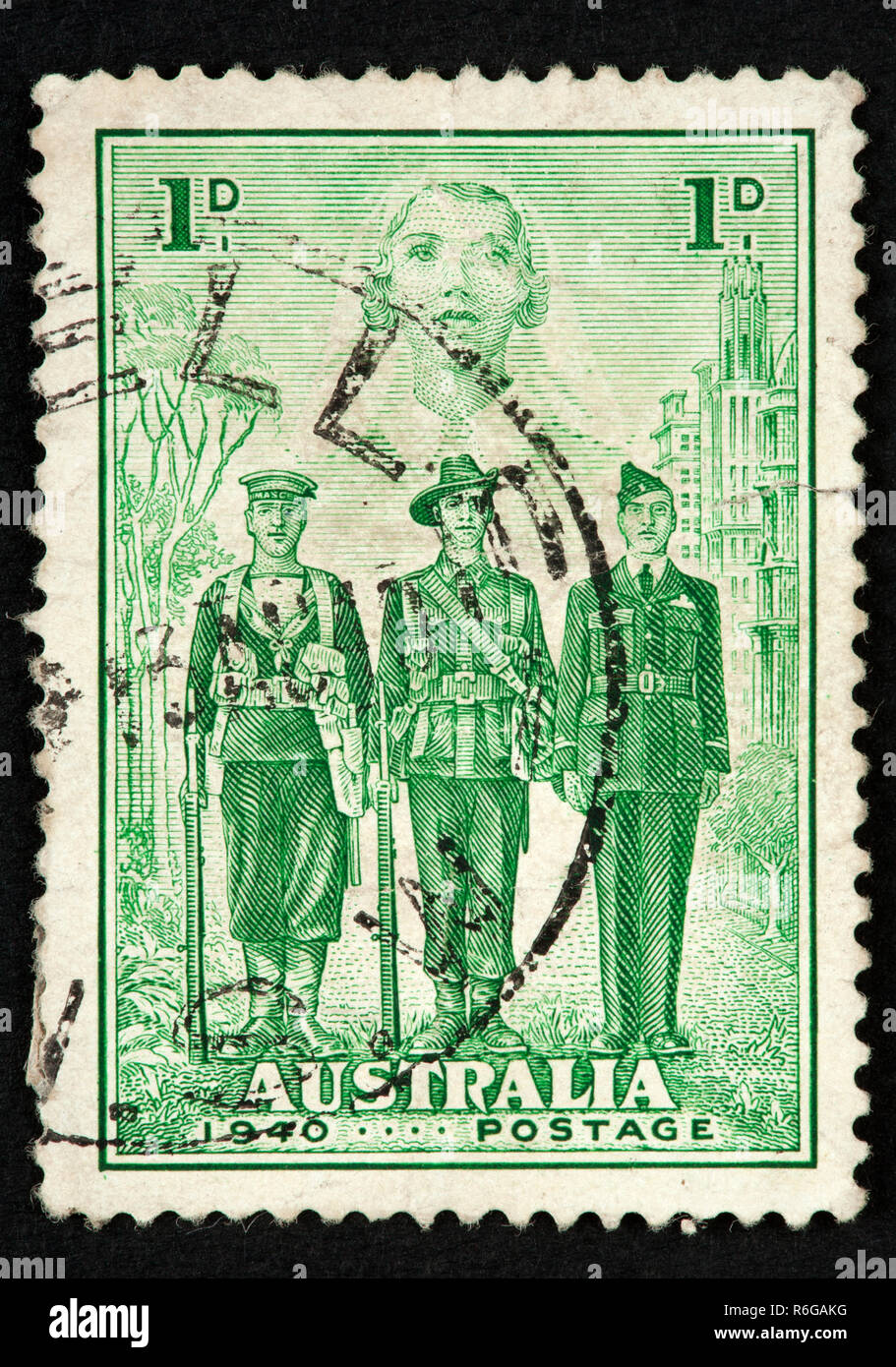 Australian postage stamp Stock Photo