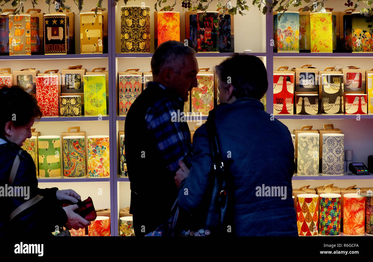 Lights on display at Gifted Ð The Contemporary Craft and Design Fair at