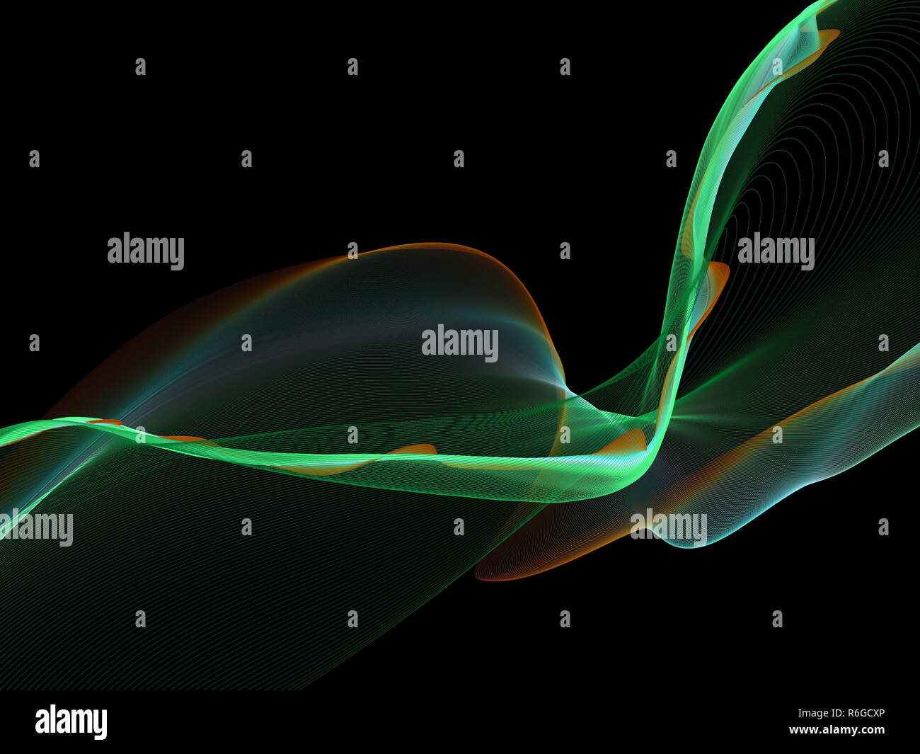Dark abstract background with a glowing abstract waves Stock Photo - Alamy