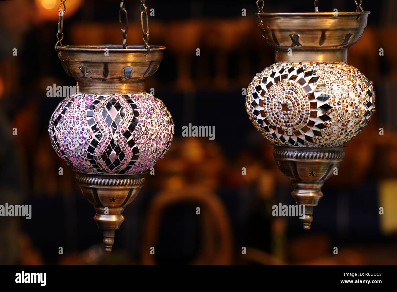 oriental or moroccan lamps Stock Photo