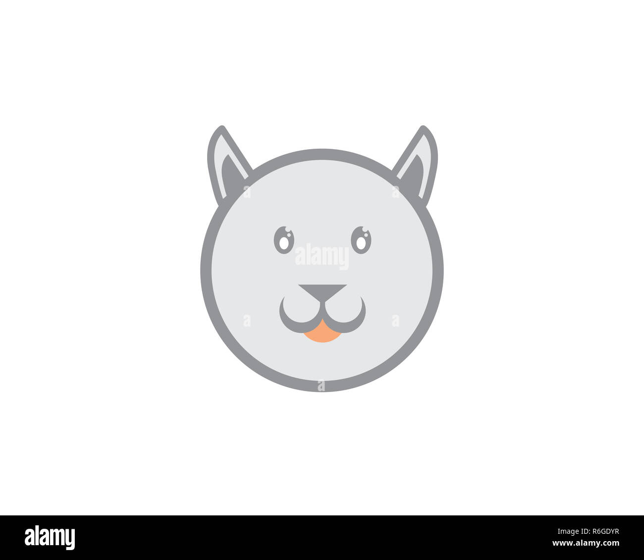 cat logo Stock Photo