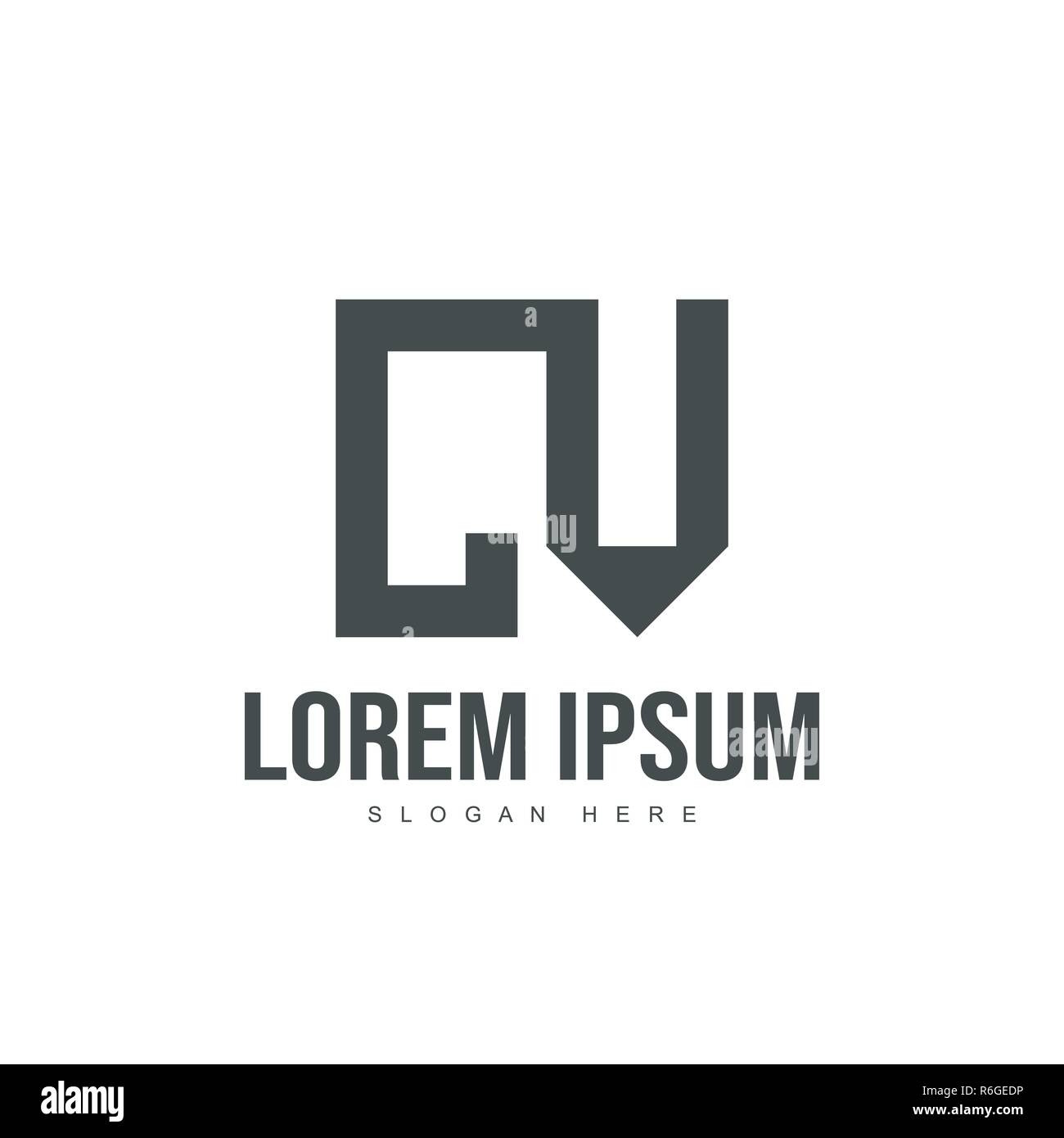 CV Letter logo design. Initial letter logo template design Stock Vector ...