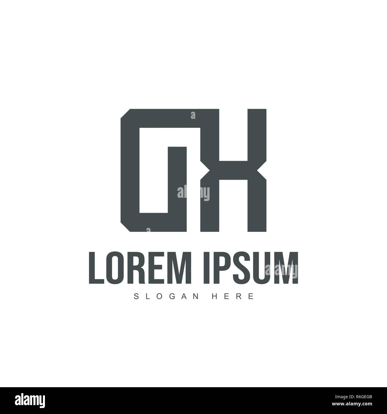 DX Letter logo design. Initial letter logo template design Stock Vector