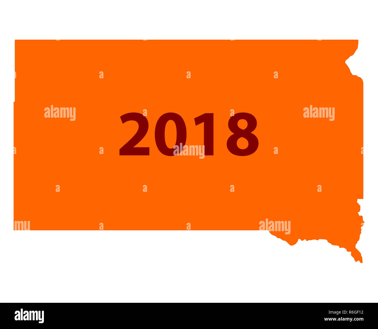 map of south dakota 2018 Stock Photo Alamy
