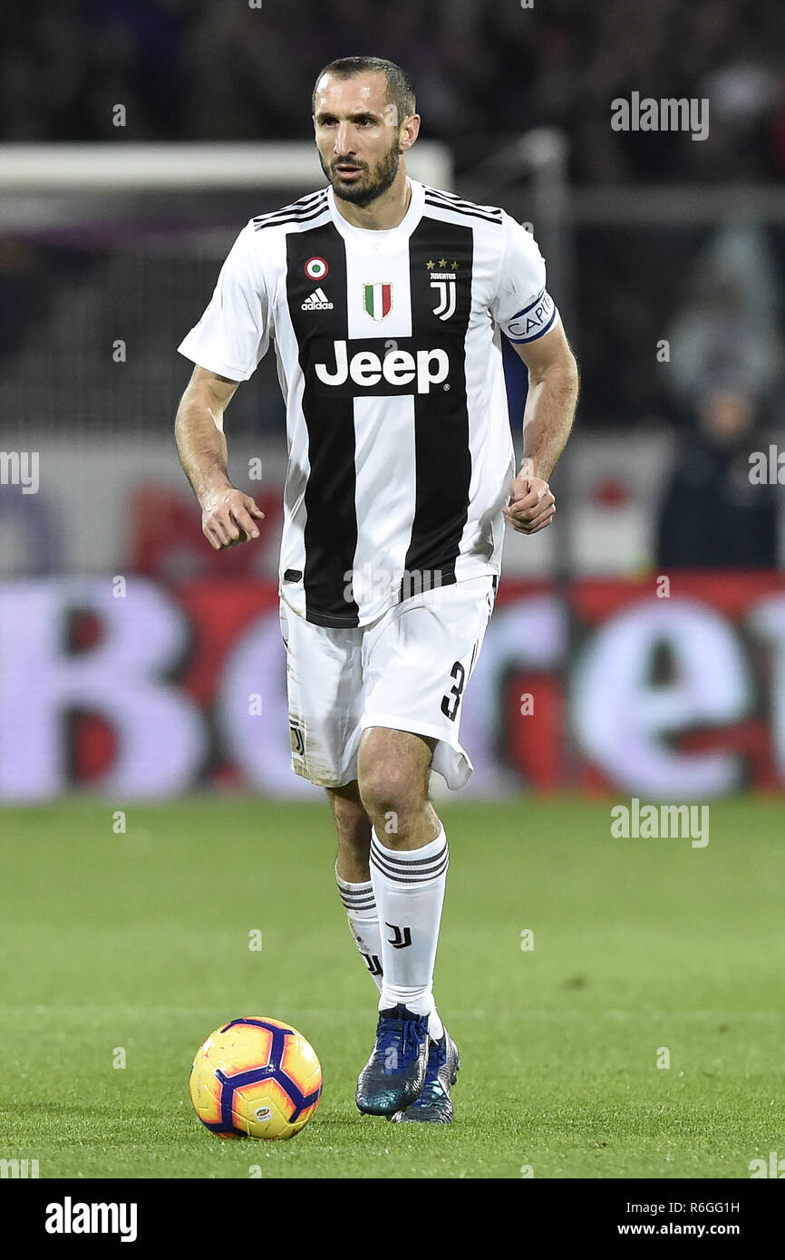 Giorgio Chiellini Of Juventus During The Serie A Match Between Fiorentina And Juventus At Stadio Artemio Franchi Florence Italy On 1 December 2018 Stock Photo Alamy