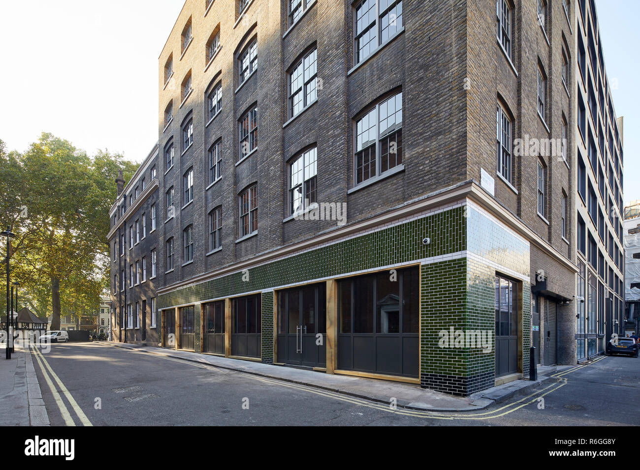 Exterior facade. 21 Soho Square, London, United Kingdom. Architect