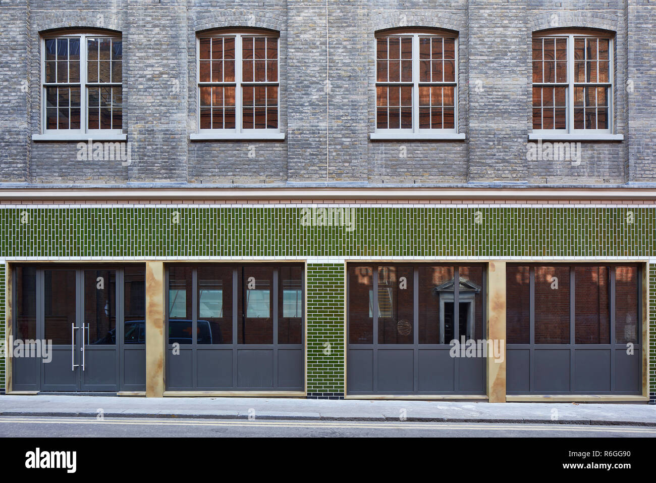 Exterior facade. 21 Soho Square, London, United Kingdom. Architect