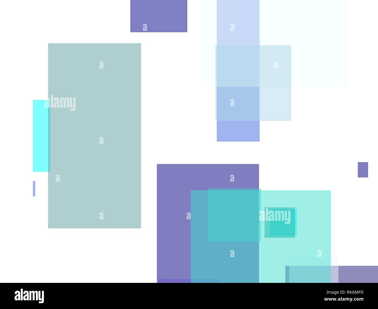 Abstract blue squares illustration background Stock Photo - Alamy