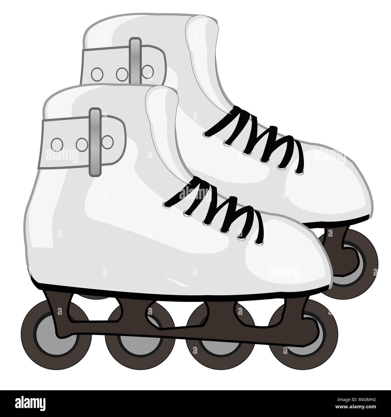 Shoe with roller skates Stock Photo Alamy