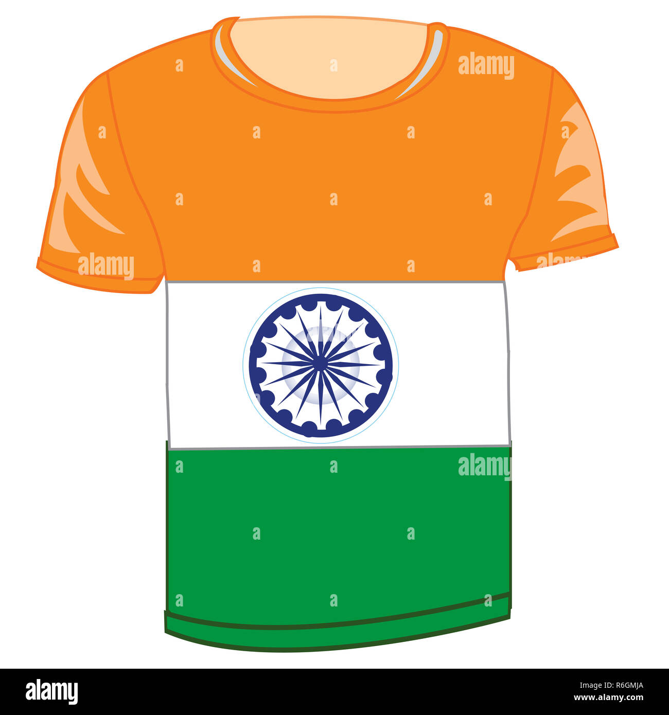 t shirt with indian flag logo