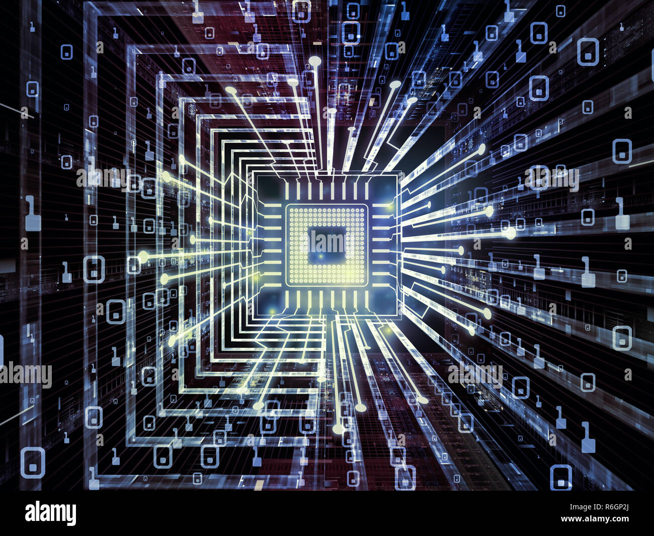 Synergies of Digital Processor Stock Photo - Alamy