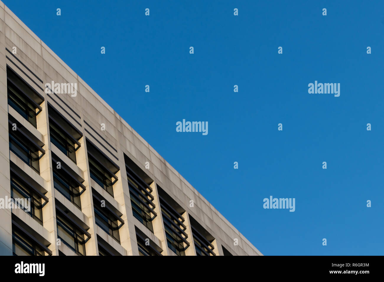Top of white building Stock Photo - Alamy