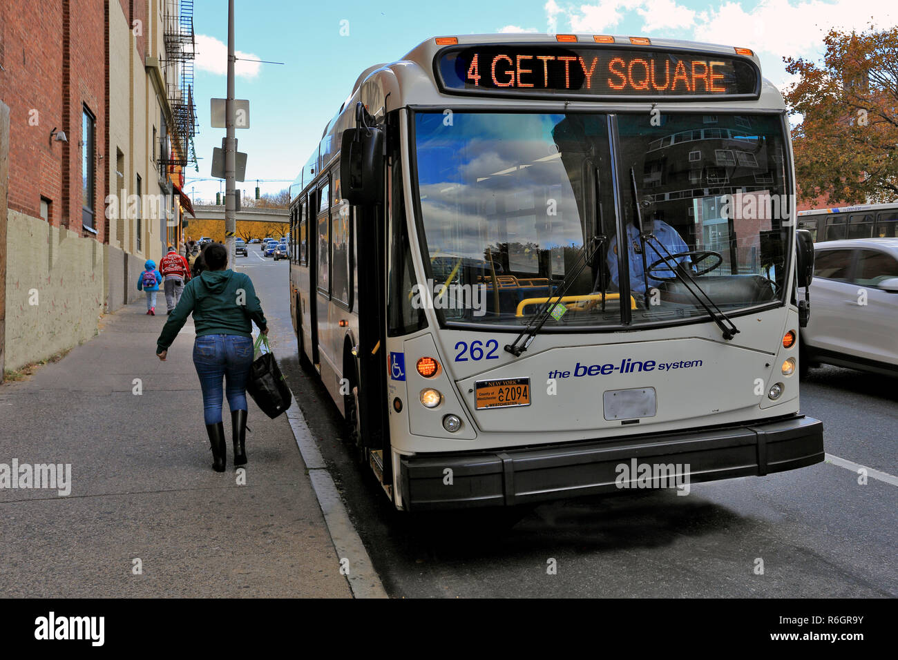 Bus Yonkers New York Stock Photo