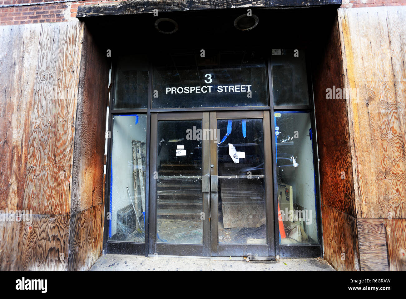 Abandoned building Yonkers New York Stock Photo