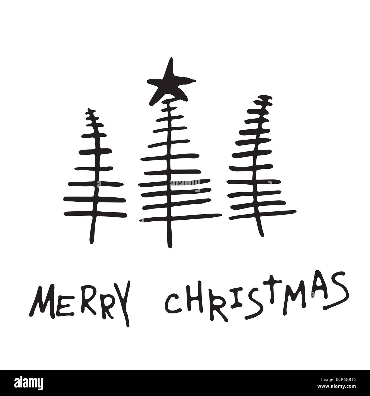 Set of Christmas lettering handwritten Stock Vector Image & Art - Alamy