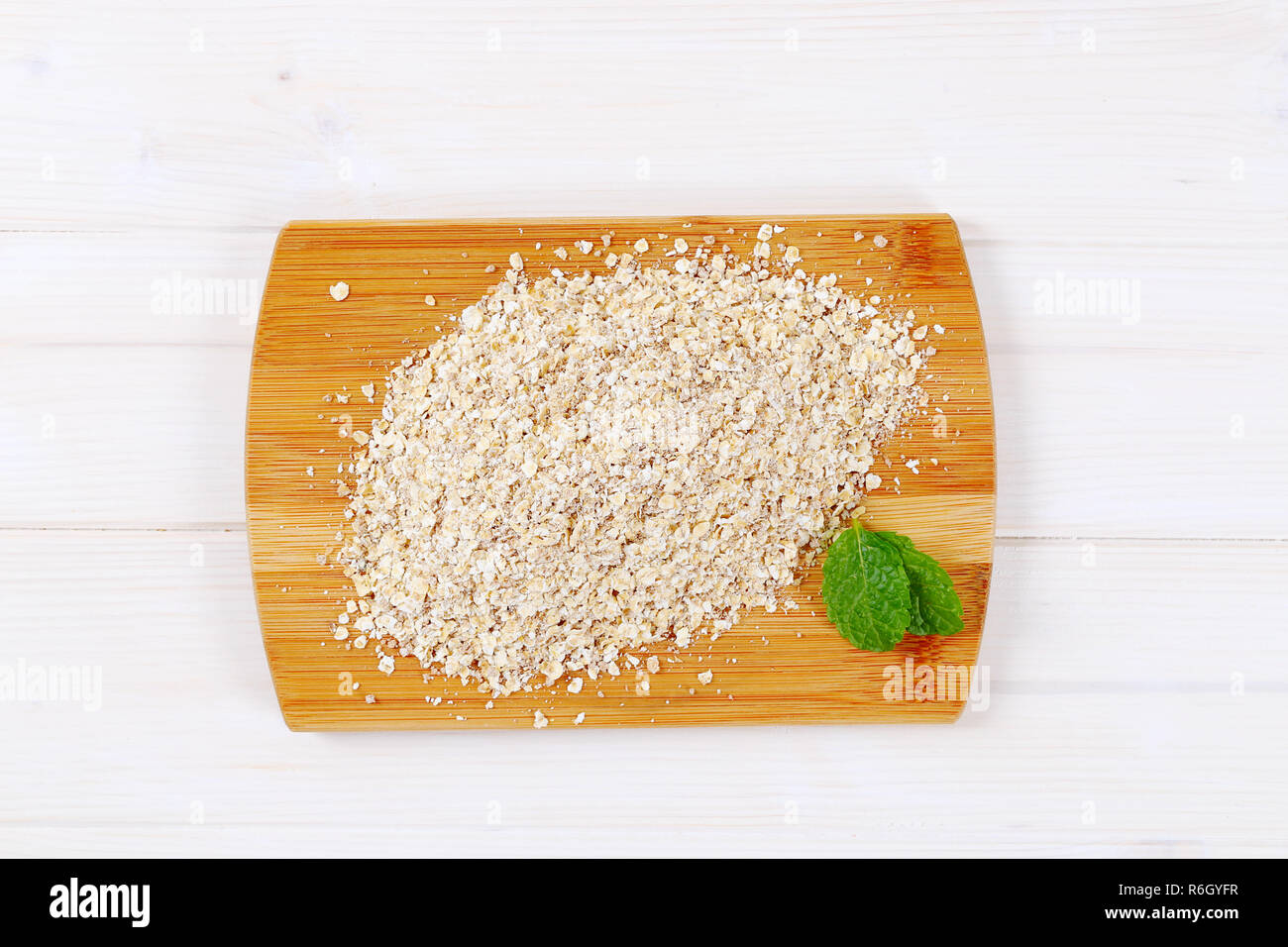 dry rolled oatmeal Stock Photo Alamy
