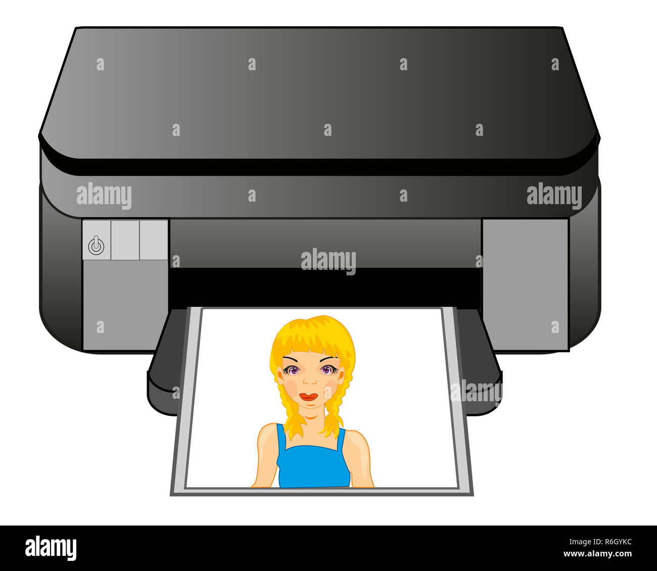 Office equipment colour printer Stock Photo Alamy