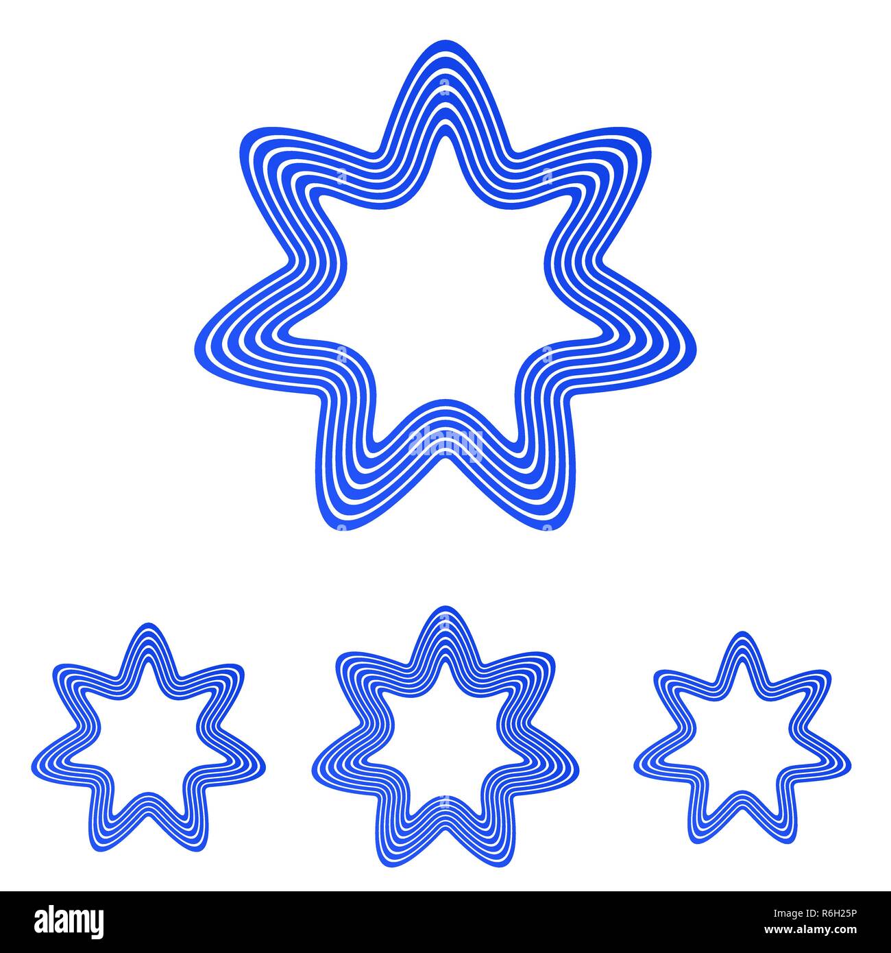 Blue star logo design set Stock Vector Image & Art Alamy