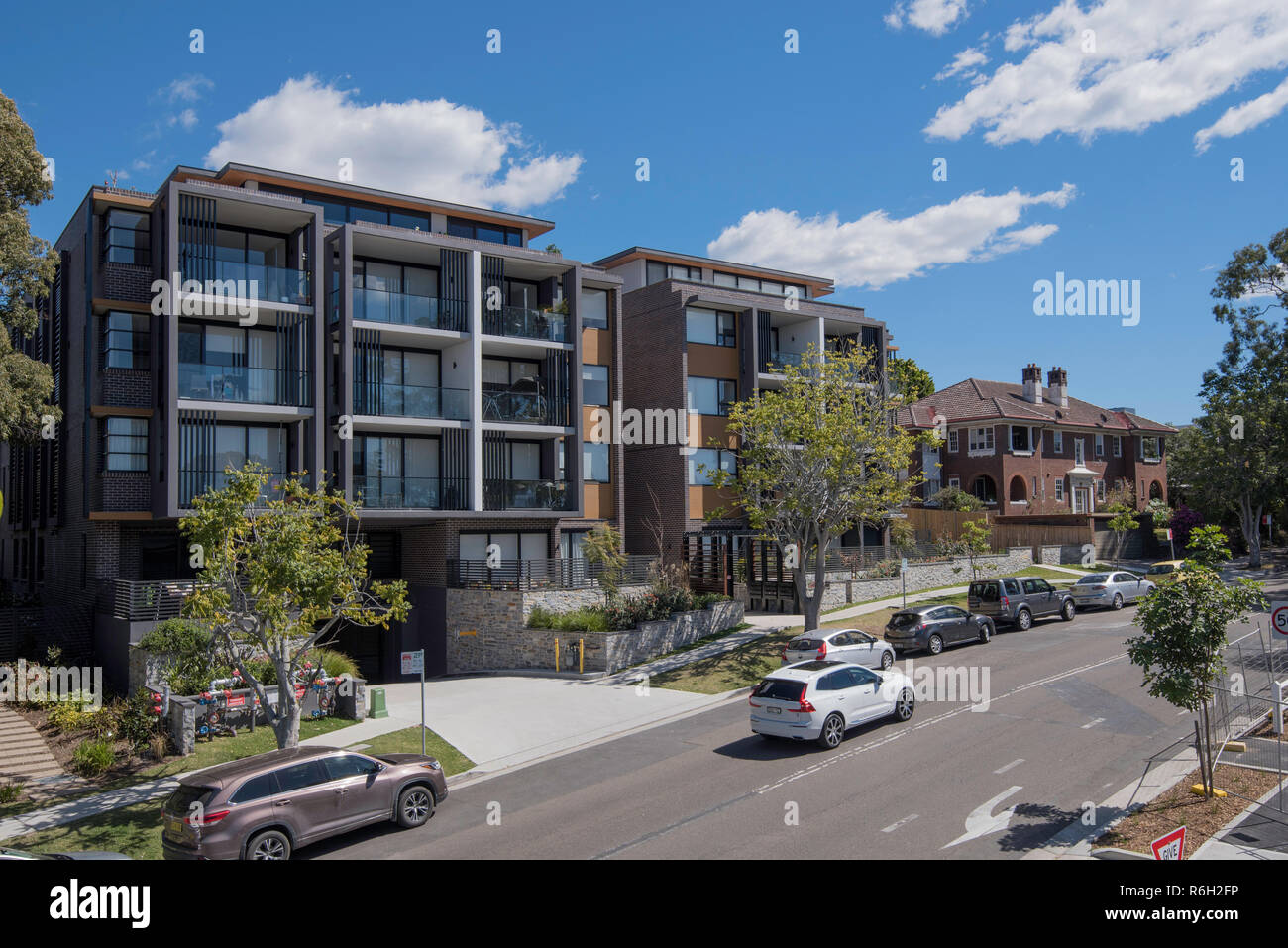 New apartments in the Sydney suburb of Gordon, facing east to the
