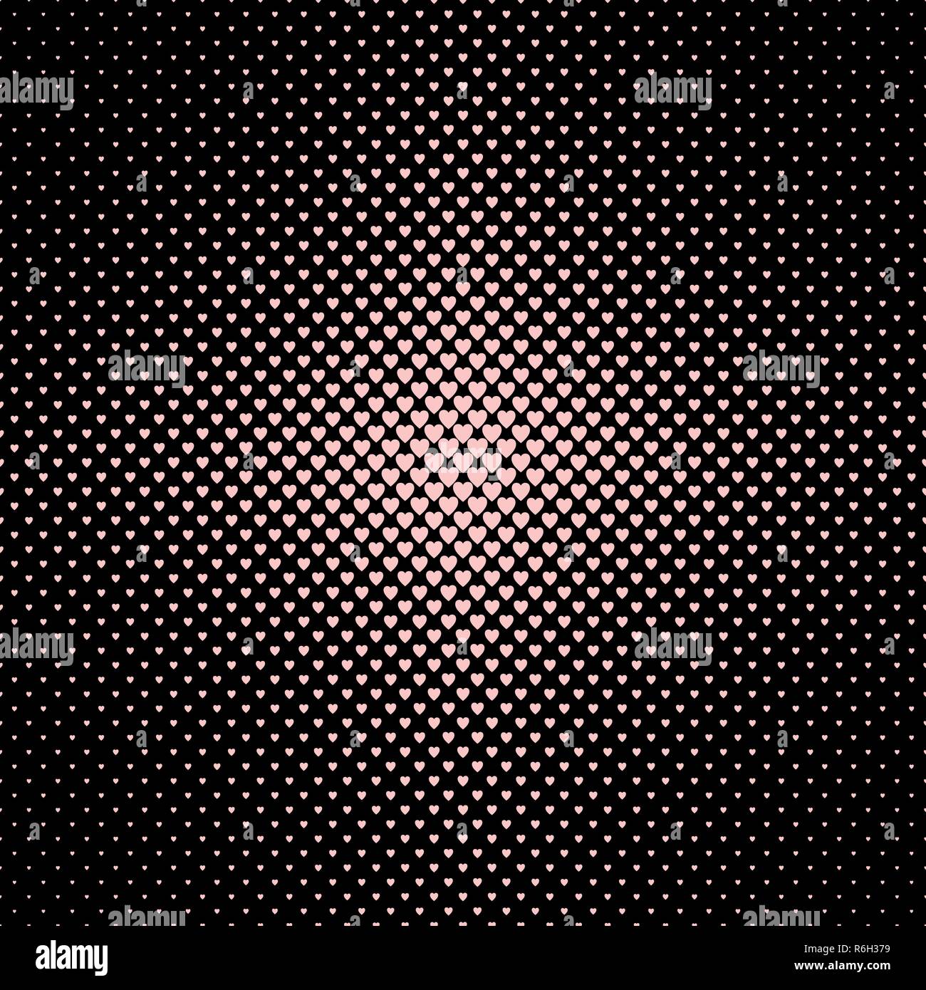 Abstract halftone heart background pattern - vector graphic design ...