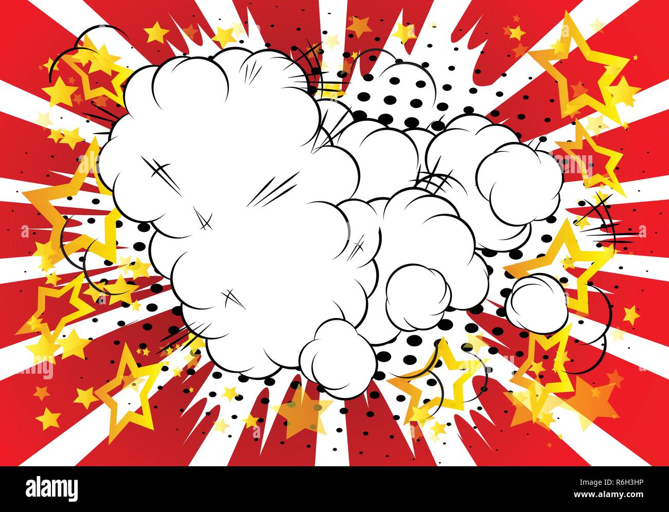 Vector illustrated retro comic background, pop art vintage style Stock ...