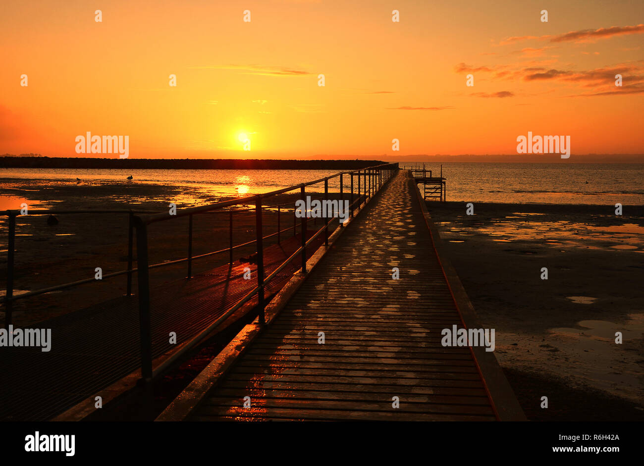 jetty in denmark Stock Photo - Alamy