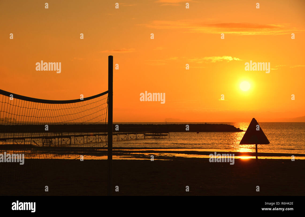 sunrise denmark Stock Photo