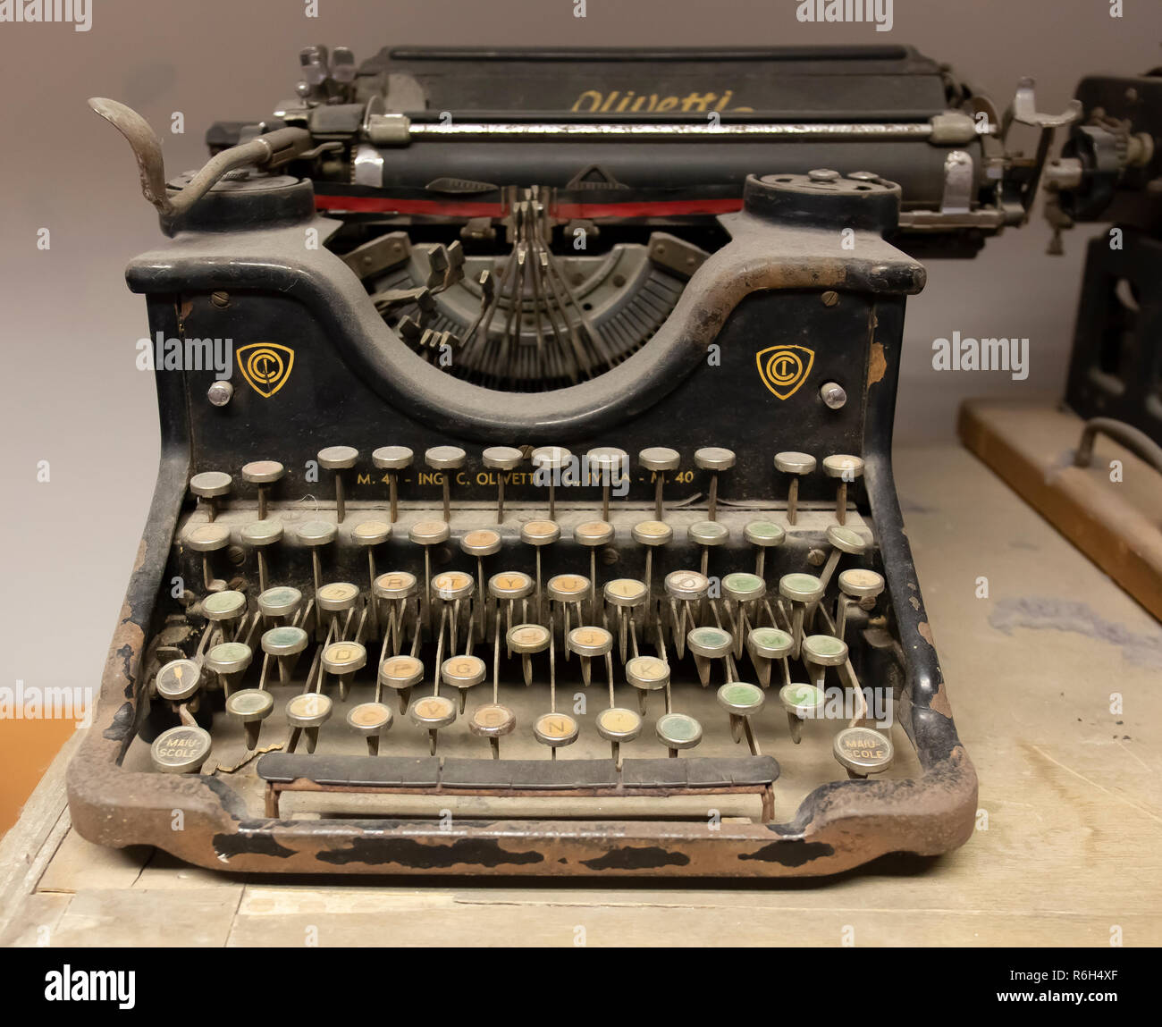 Vintage Olivetti italian typewriter Stock Photo