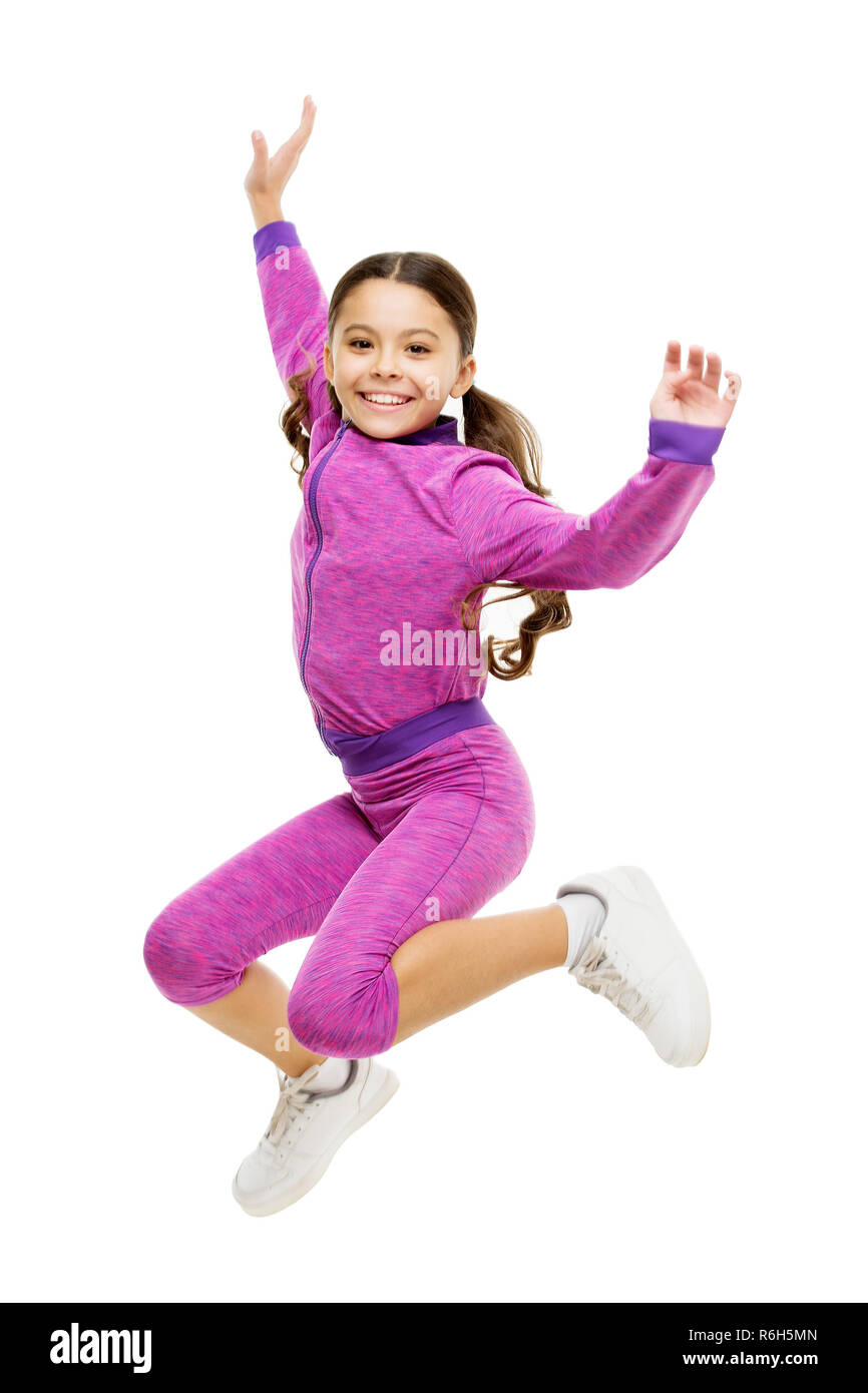 Deal With Long Hair While Exercising Girl Cute Kid With Long