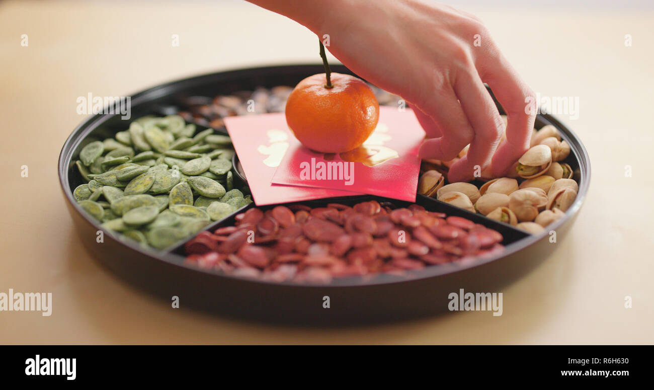 Traditional chinese snack tray, eating together Stock Photo Alamy
