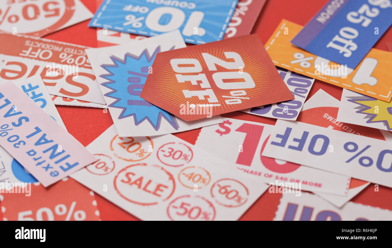 Pile of coupons hires stock photography and images Alamy