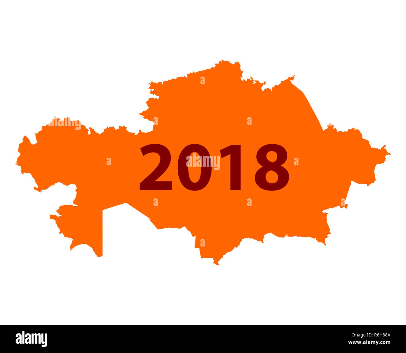 map of kazakhstan 2018 Stock Photo Alamy