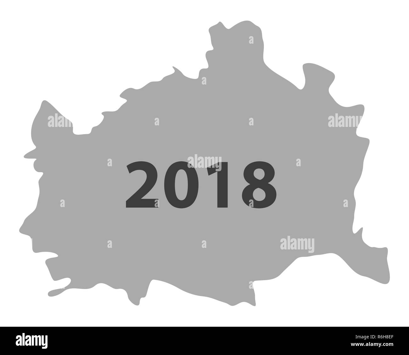 map of vienna 2018 Stock Photo