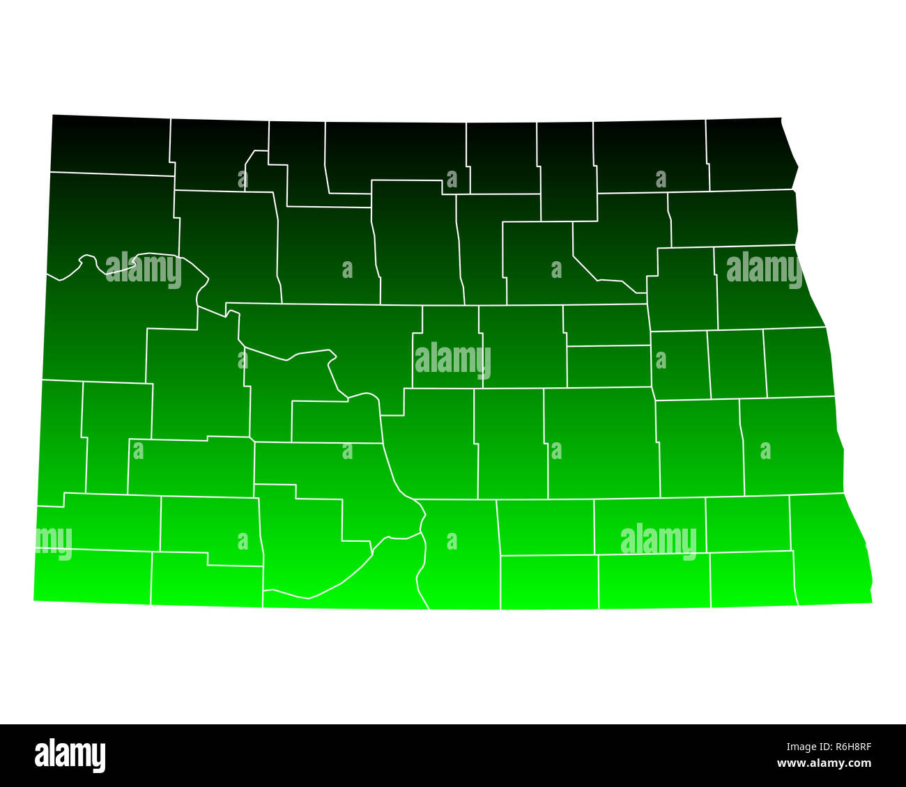 map of north dakota Stock Photo - Alamy