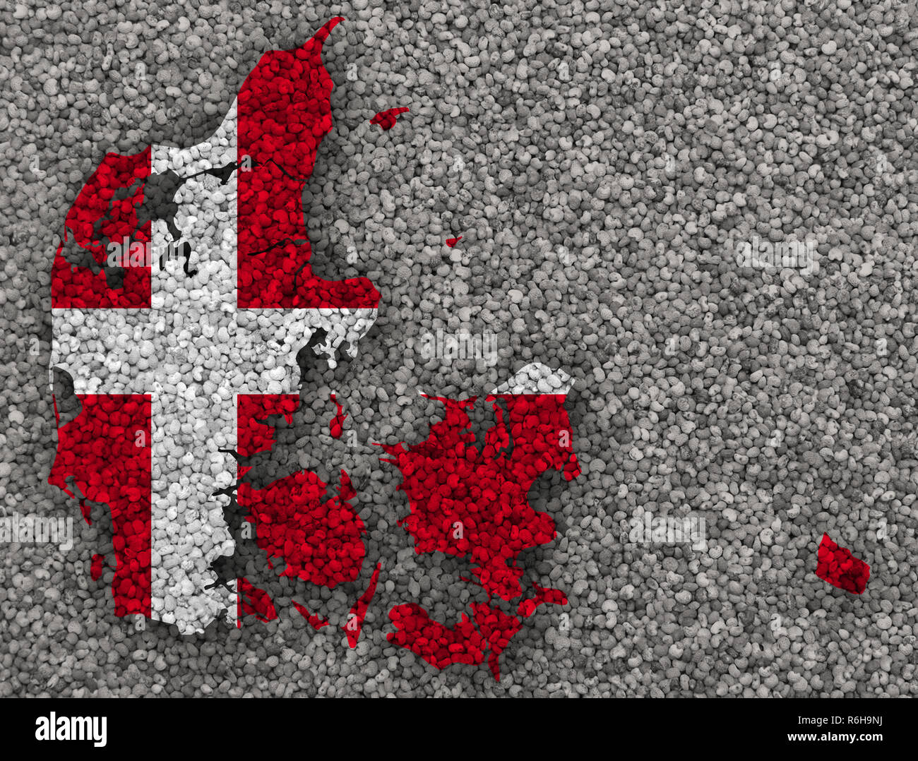 map of denmark on texture Stock Photo - Alamy