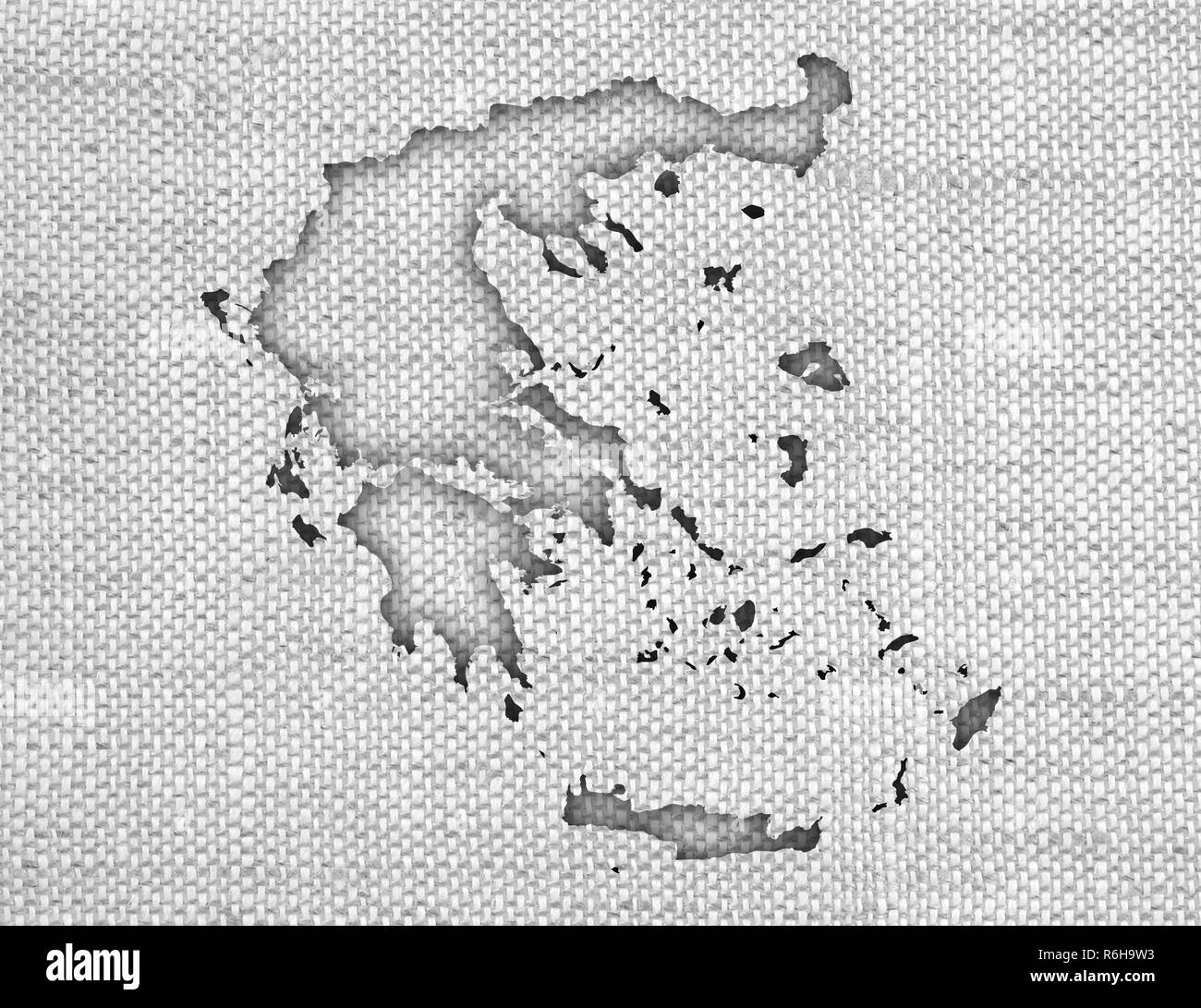 map of greece on texture Stock Photo - Alamy