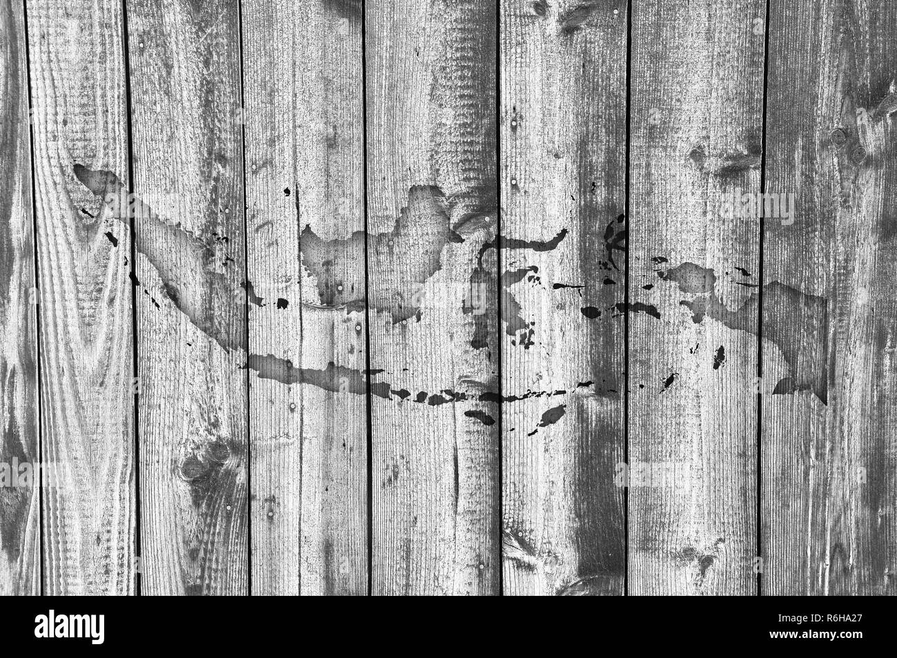 map of indonesia on weathered wood Stock Photo