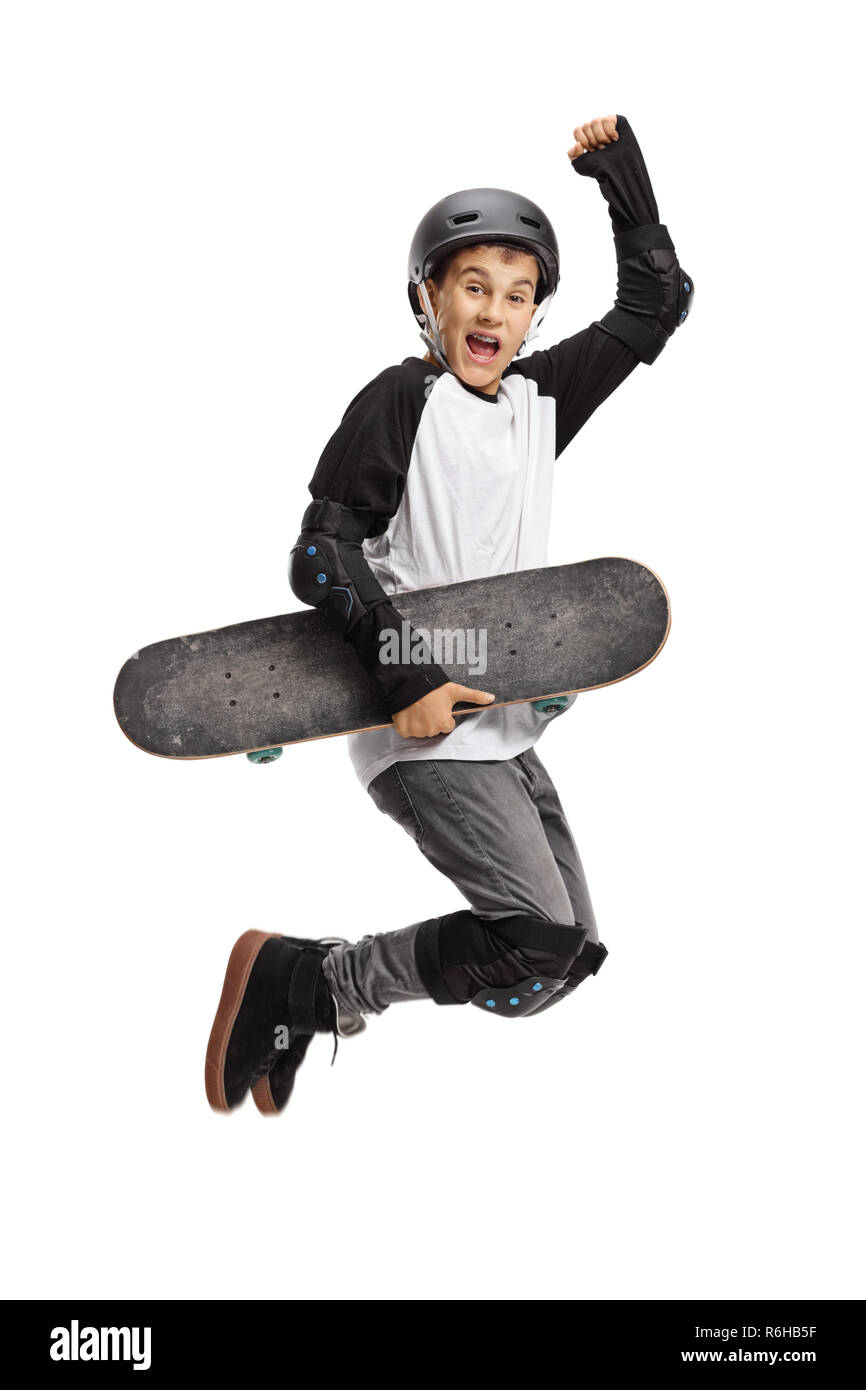 Child skateboard air Cut Out Stock Images & Pictures Alamy