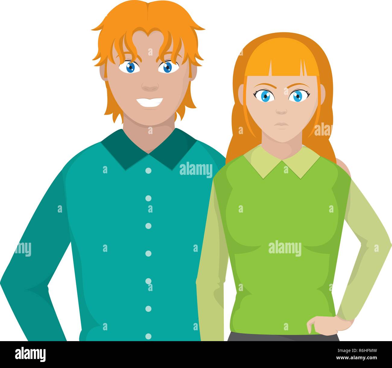 young people couple Stock Vector Image & Art - Alamy