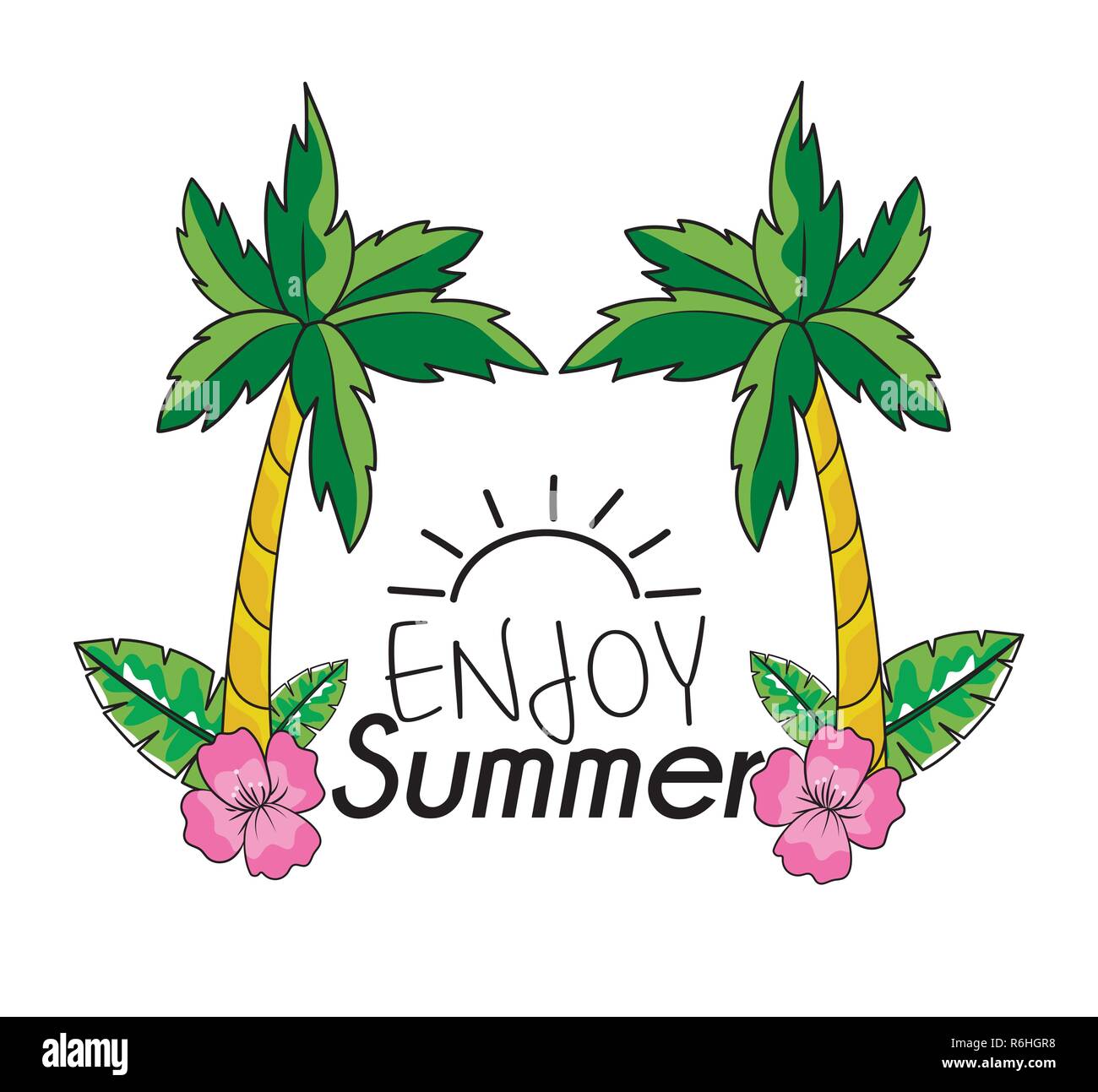Enjoy Summer Vector SVG Graphic by Versatile T-shirt · Creative Fabrica