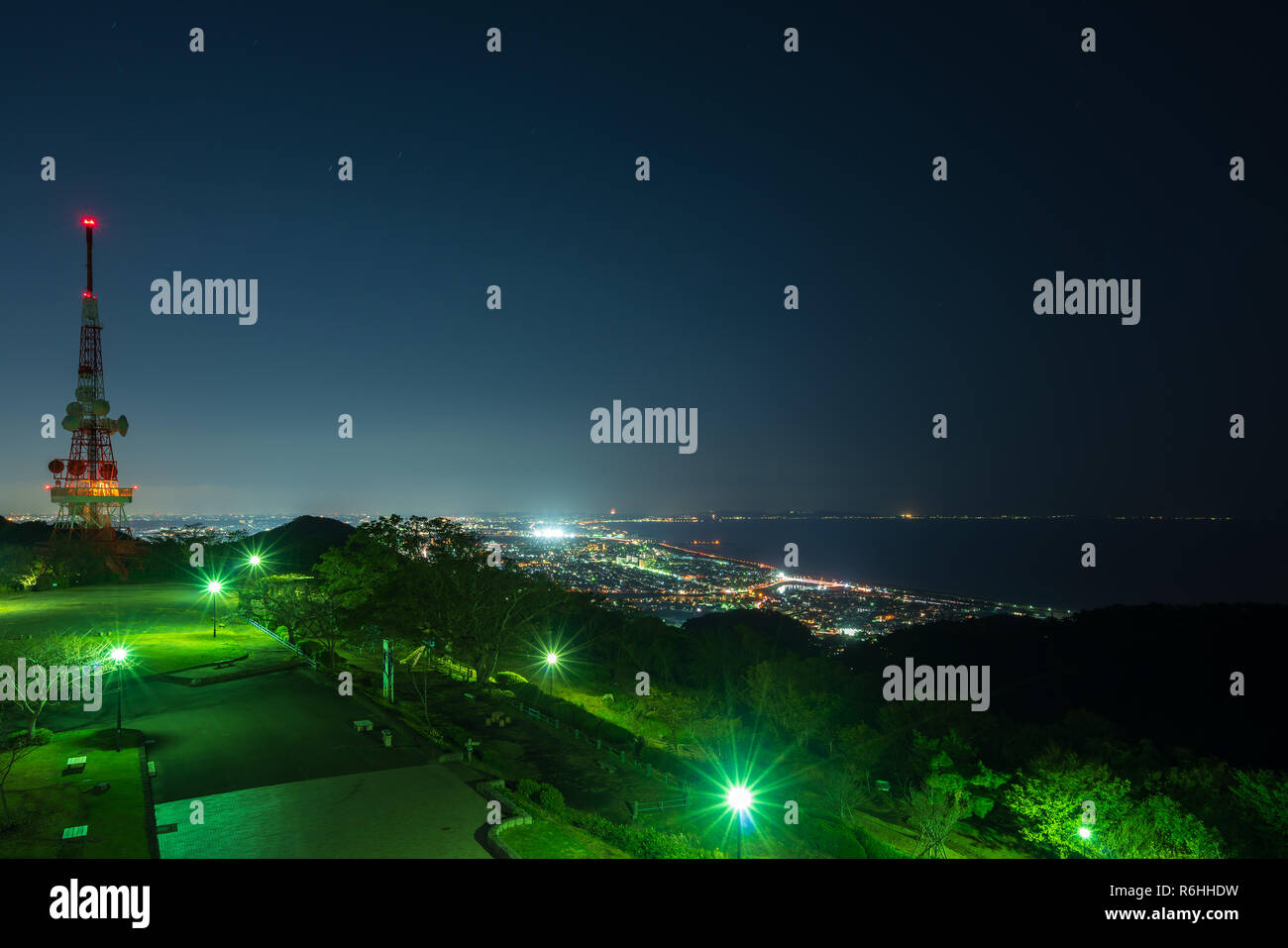 Nightview of Shonandaira Hills in Kanagawa, Japan Stock Photo Alamy