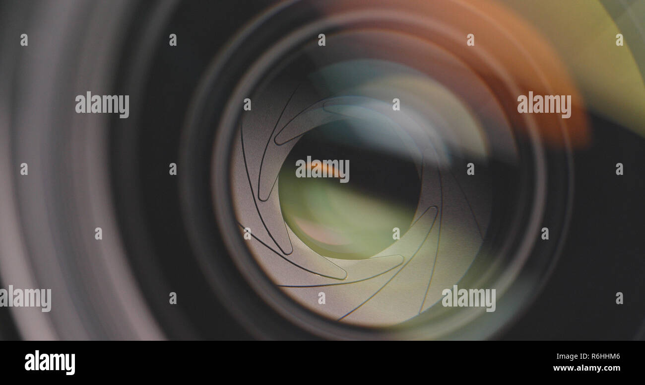 Professional Camera lens focus and zoom Stock Photo Alamy