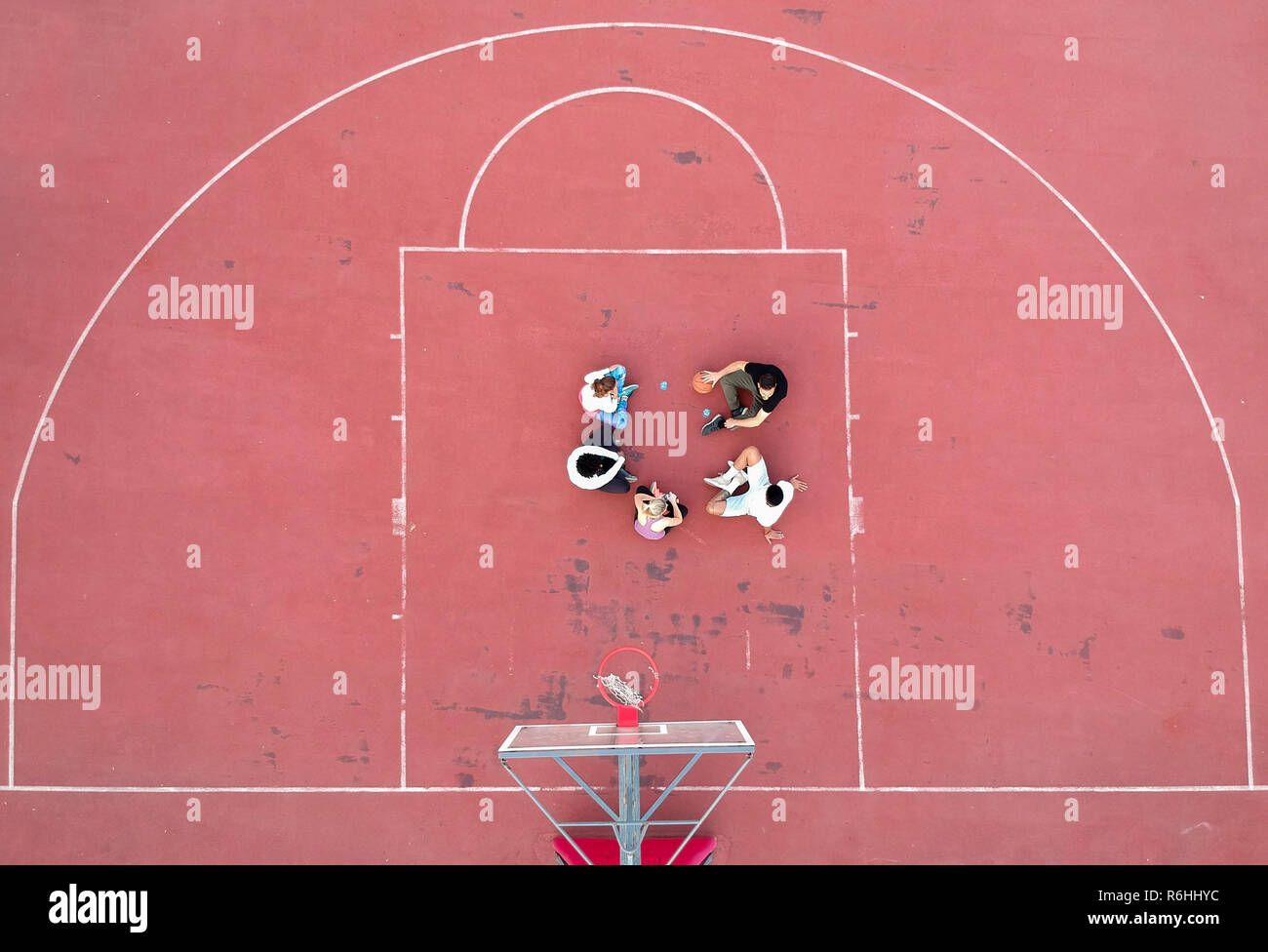 Basketball court above view hires stock photography and images Alamy