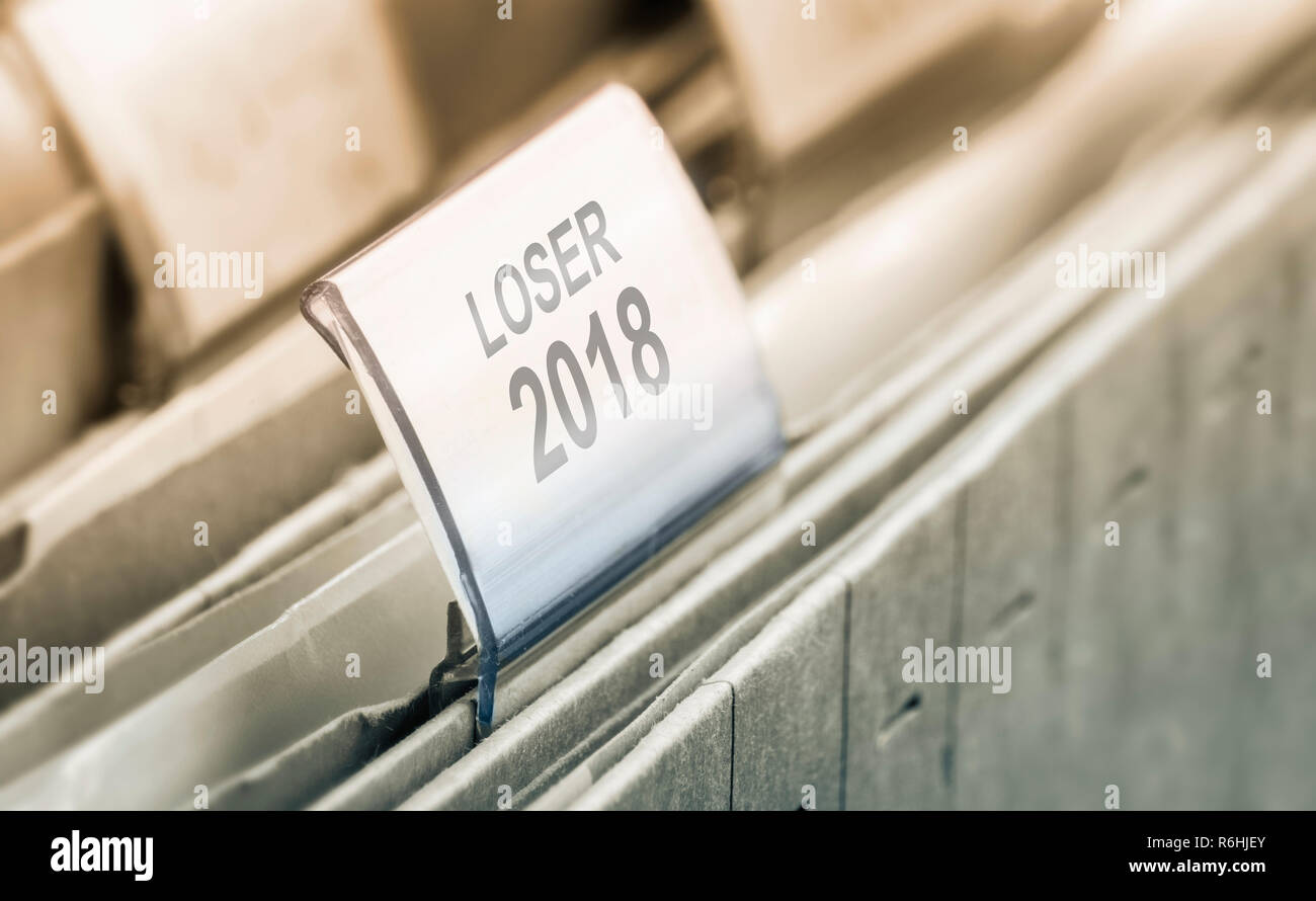 loser 2018 - symbolic photo Stock Photo