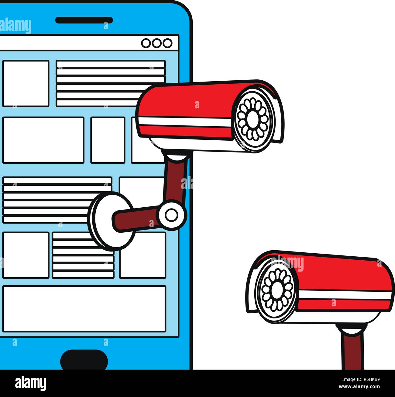 security system cartoon Stock Vector Image & Art Alamy