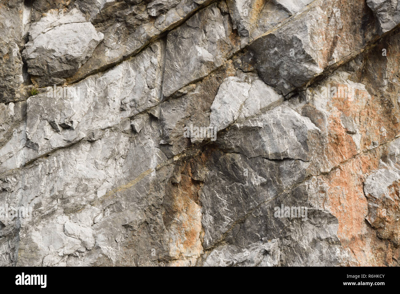 Wall of gray stone texture, mountain rock background Stock Photo - Alamy
