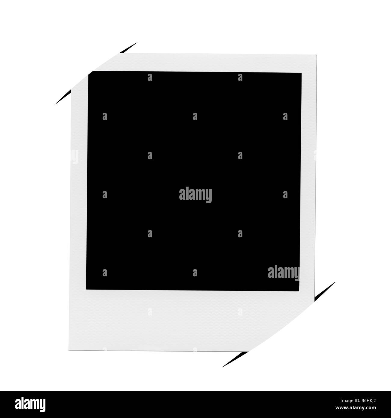 Retro realistic blank instant photo with shadow Stock Photo