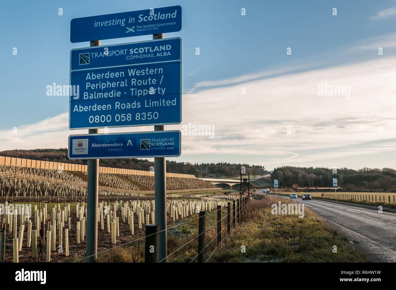 AWPR Aberdeen Bypass, Scotland Stock Photo Alamy