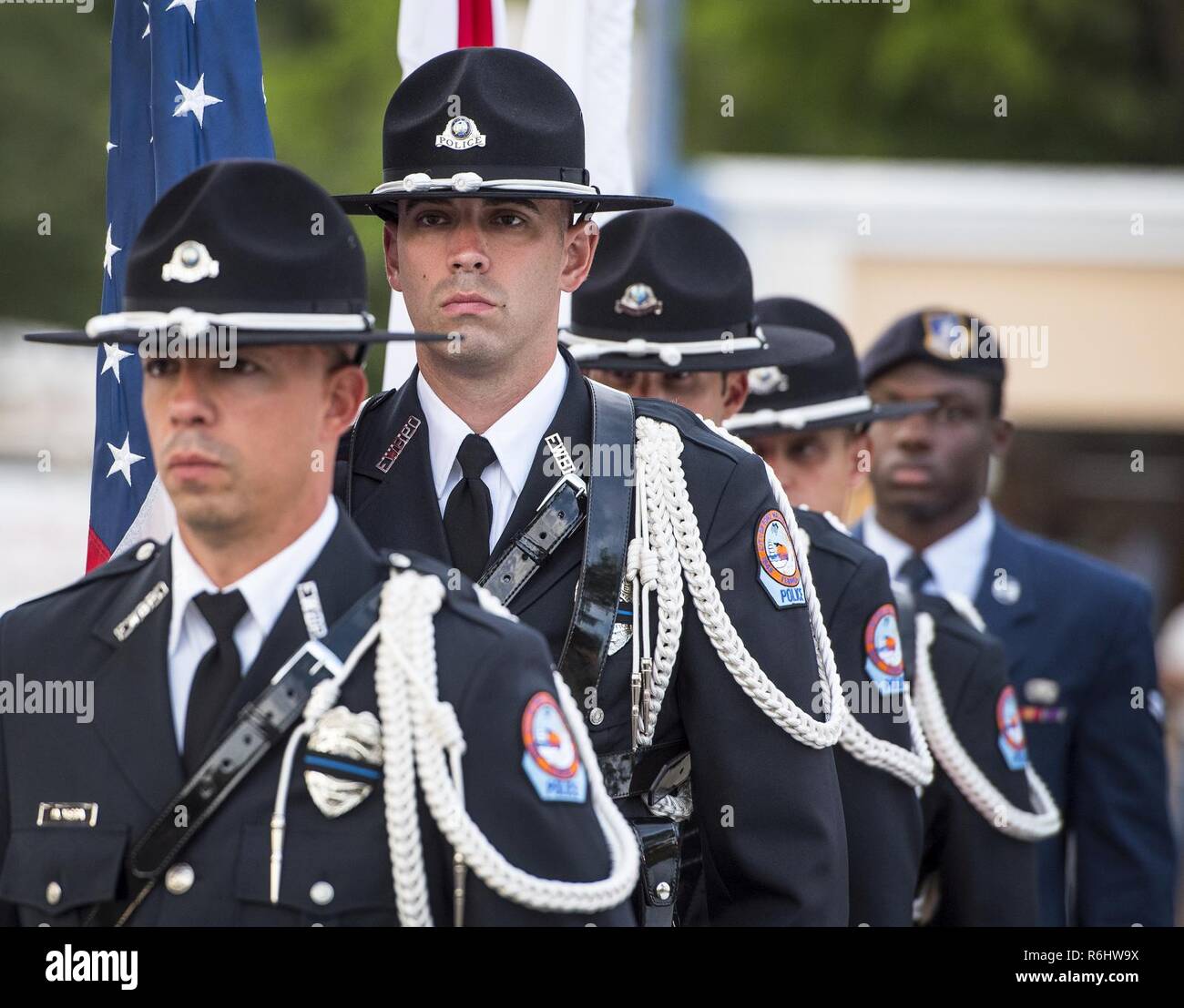 Fort Walton Beach Police Department Color Guard And A Security