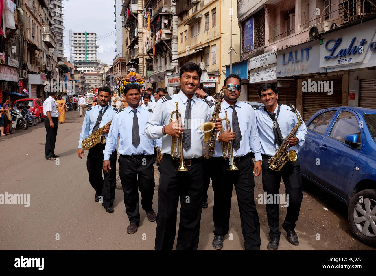 Indian brass band hi-res stock photography and images - Alamy